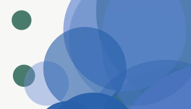 Beyaz arkaplanı olan basit, modern, soyut yuvarlak daireler.