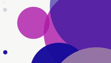 Beyaz arkaplanı olan basit, modern, soyut yuvarlak daireler.