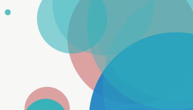 Beyaz arkaplanı olan basit, modern, soyut yuvarlak daireler.