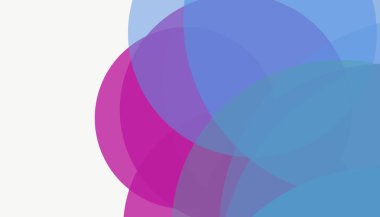 Beyaz arkaplanı olan basit, modern, soyut yuvarlak daireler.