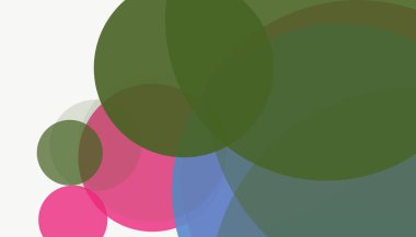 Beyaz arkaplanı olan basit, modern, soyut yuvarlak daireler.