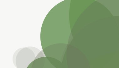 Beyaz arkaplanı olan basit, modern, soyut yuvarlak daireler.