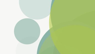 Beyaz arkaplanı olan basit, modern, soyut yuvarlak daireler.