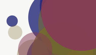 Beyaz arkaplanı olan basit, modern, soyut yuvarlak daireler.