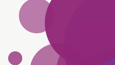 Beyaz arkaplanı olan basit, modern, soyut yuvarlak daireler.