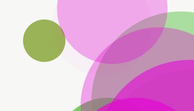 Beyaz arkaplanı olan basit, modern, soyut yuvarlak daireler.