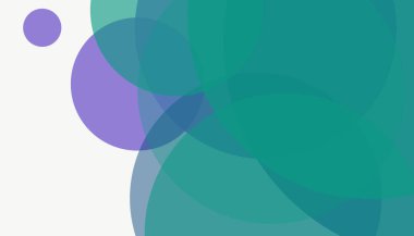 Beyaz arkaplanı olan basit, modern, soyut yuvarlak daireler.