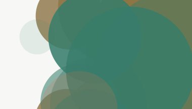 Beyaz arkaplanı olan basit, modern, soyut yuvarlak daireler.