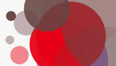 Beyaz arkaplanı olan basit, modern, soyut yuvarlak daireler.