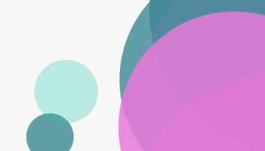 Beyaz arkaplanı olan basit, modern, soyut yuvarlak daireler.