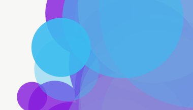 Beyaz arkaplanı olan basit, modern, soyut yuvarlak daireler.