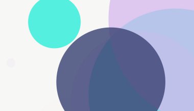 Beyaz arkaplanı olan basit, modern, soyut yuvarlak daireler.