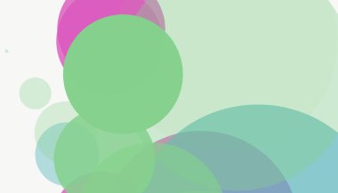 Beyaz arkaplanı olan basit, modern, soyut yuvarlak daireler.