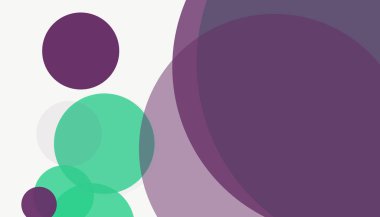 Beyaz arkaplanı olan basit, modern, soyut yuvarlak daireler.