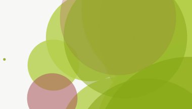 Beyaz arkaplanı olan basit, modern, soyut yuvarlak daireler.