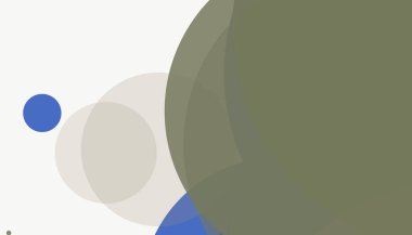 Beyaz arkaplanı olan basit, modern, soyut yuvarlak daireler.