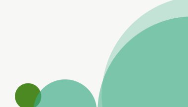 Beyaz arkaplanı olan basit, modern, soyut yuvarlak daireler.