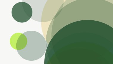 Beyaz arkaplanı olan basit, modern, soyut yuvarlak daireler.