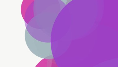 Beyaz arkaplanı olan basit, modern, soyut yuvarlak daireler.