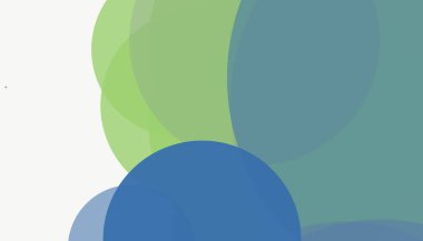 Beyaz arkaplanı olan basit, modern, soyut yuvarlak daireler.