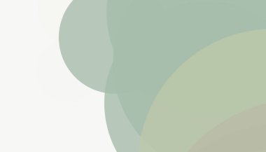 Beyaz arkaplanı olan basit, modern, soyut yuvarlak daireler.