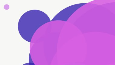 Beyaz arkaplanı olan basit, modern, soyut yuvarlak daireler.