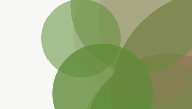 Beyaz arkaplanı olan basit, modern, soyut yuvarlak daireler.