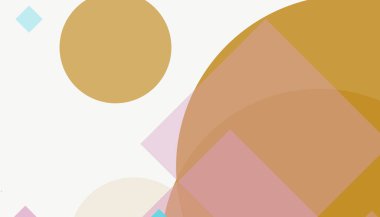 Modern renkli geometrik şekiller basit soyut desen arkaplanı