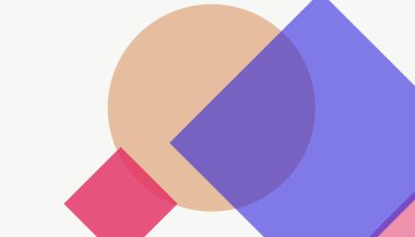 Modern renkli geometrik şekiller basit soyut desen arkaplanı