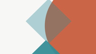 Modern renkli geometrik şekiller basit soyut desen arkaplanı