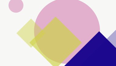 Renkli geometrik şekiller basit modern soyut model arkaplanı