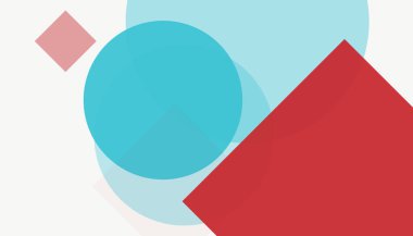 Renkli geometrik şekiller basit modern soyut model arkaplanı