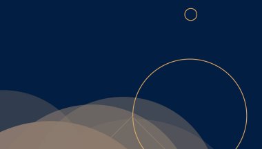 Geometrik basit modern soyut neon retro daireler ve koyu arkaplan desenli kareler