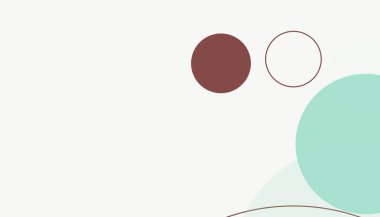 Asgari modern geometrik daireler soyut arkaplan deseni tespit etti