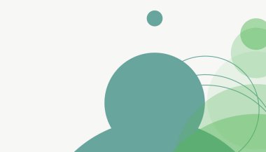 Asgari modern geometrik daireler soyut arkaplan deseni tespit etti