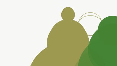 Asgari modern geometrik daireler soyut arkaplan deseni tespit etti