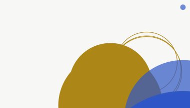 Asgari modern geometrik daireler soyut arkaplan deseni tespit etti