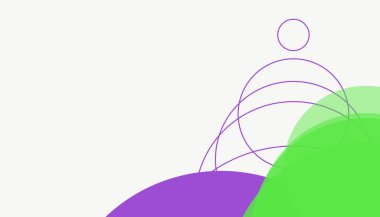 Asgari modern geometrik daireler soyut arkaplan deseni tespit etti