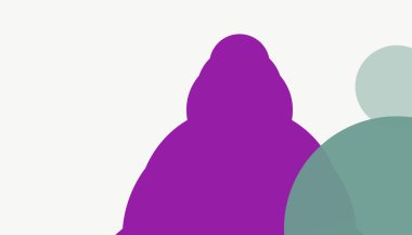 Asgari modern geometrik daireler soyut arkaplan deseni tespit etti