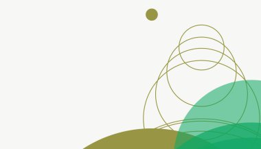 Asgari modern geometrik daireler soyut arkaplan deseni tespit etti