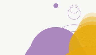 Asgari modern geometrik daireler soyut arkaplan deseni tespit etti