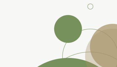 Asgari modern geometrik daireler soyut arkaplan deseni tespit etti