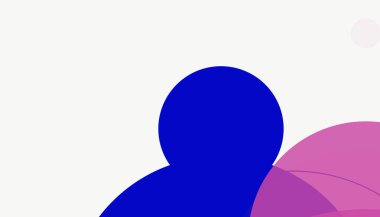 Asgari modern geometrik daireler soyut arkaplan deseni tespit etti