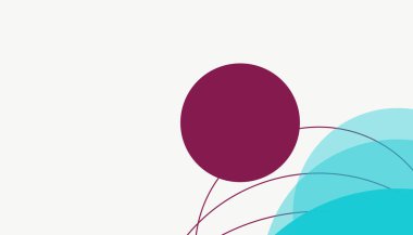 Asgari modern geometrik daireler soyut arkaplan deseni tespit etti