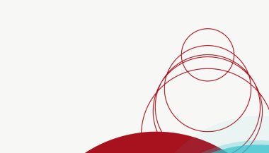 Asgari modern geometrik daireler soyut arkaplan deseni tespit etti