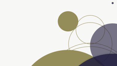 Asgari modern geometrik daireler soyut arkaplan deseni tespit etti