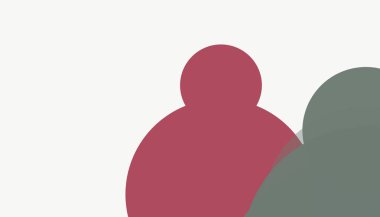 Asgari modern geometrik daireler soyut arkaplan deseni tespit etti