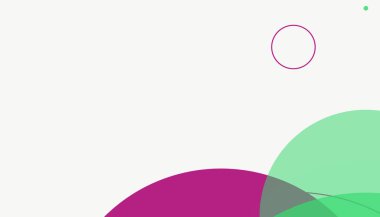 Asgari modern geometrik daireler soyut arkaplan deseni tespit etti