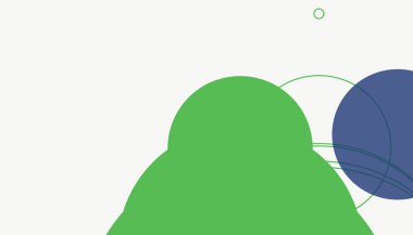 Asgari modern geometrik daireler soyut arkaplan deseni tespit etti