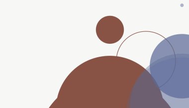 Asgari modern geometrik daireler soyut arkaplan deseni tespit etti